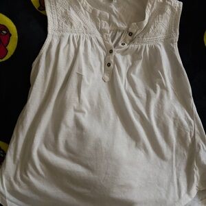 Lucky Brand White Sleeveless